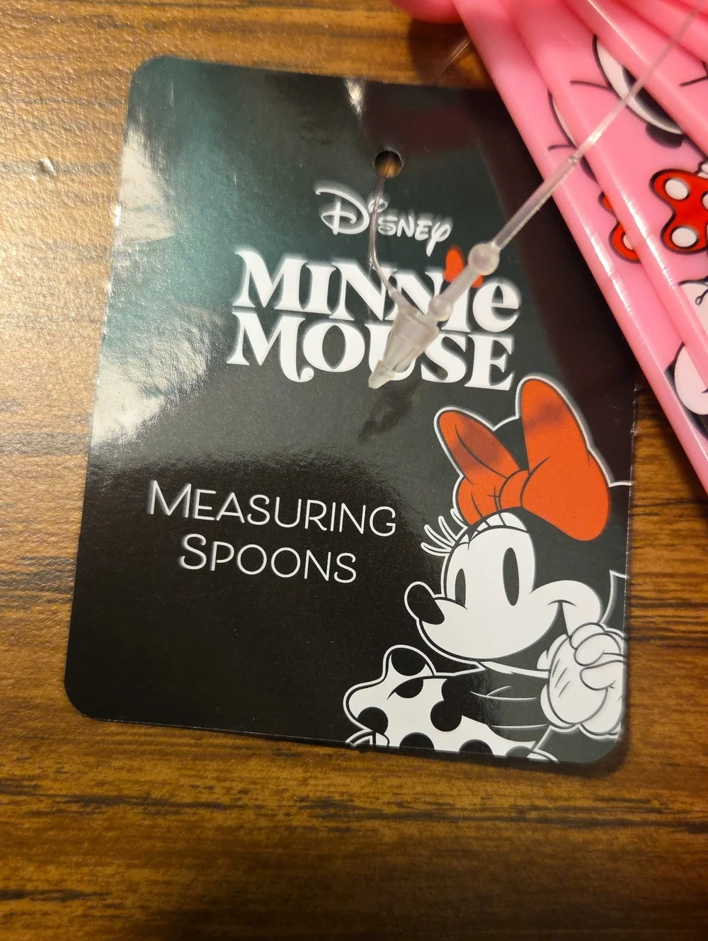 Disney Minnie Mouse Pink Measuring Spoon Set with Character Graphics